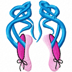 Ballet Dancer Embroidery Design 4 Ballet Dancer Embroidery Design 4